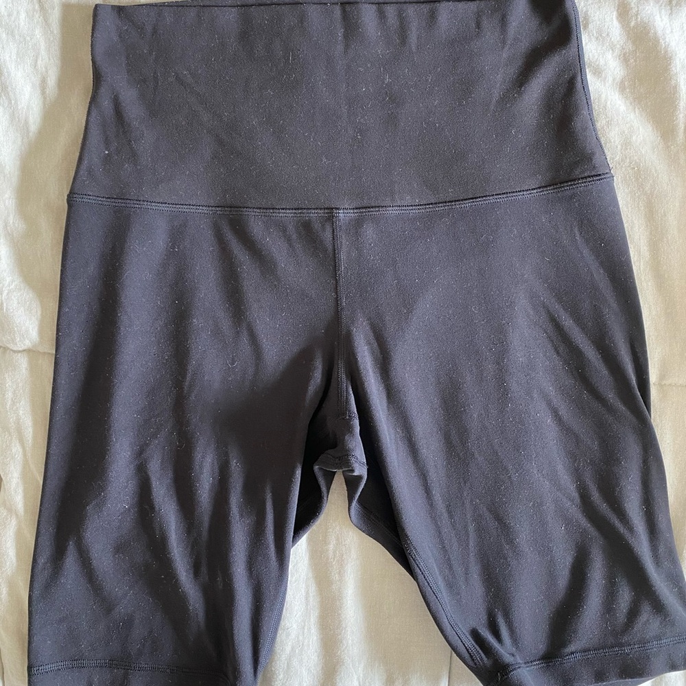 Lulu High rise align bike shorts black